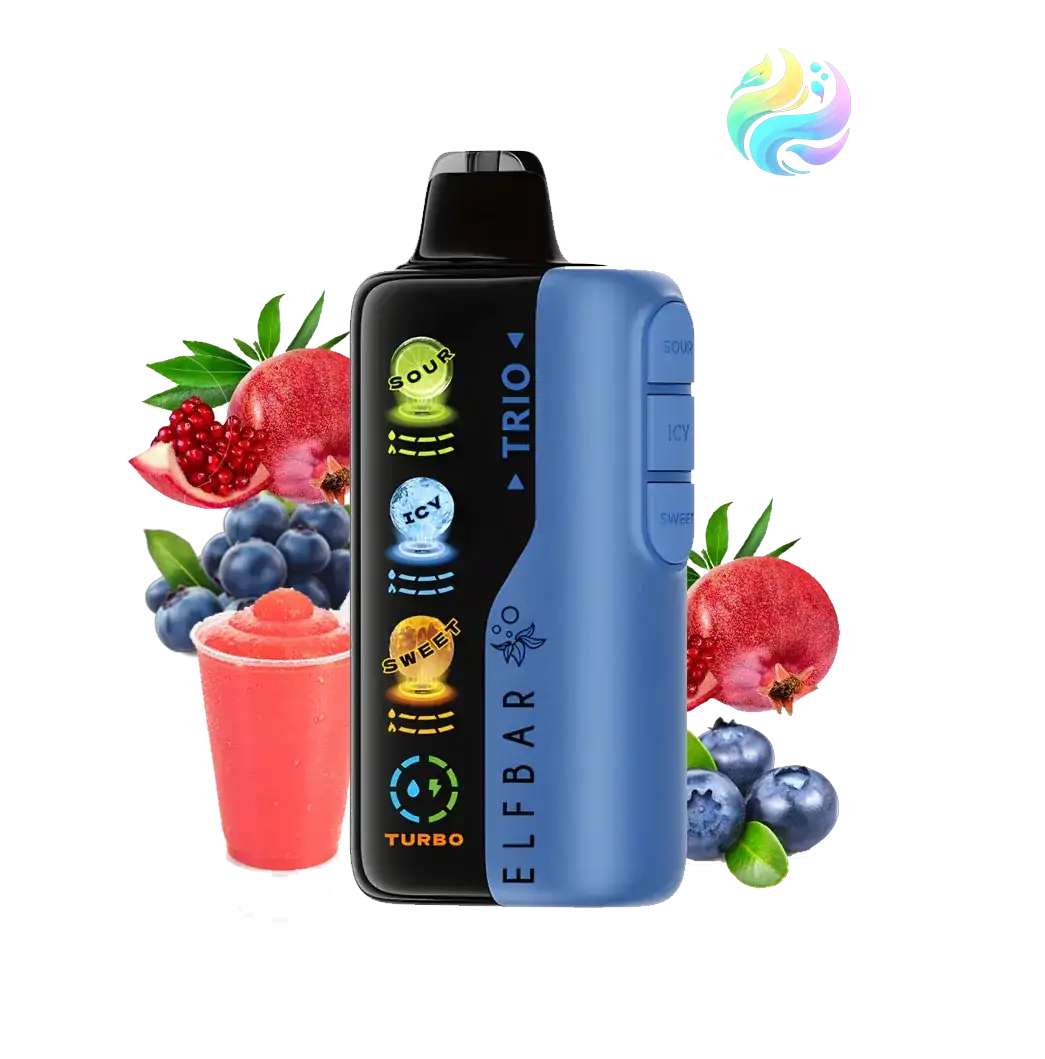 Elfbar - TRIO - 40000 PUFF - Blueberry Pom Slushy