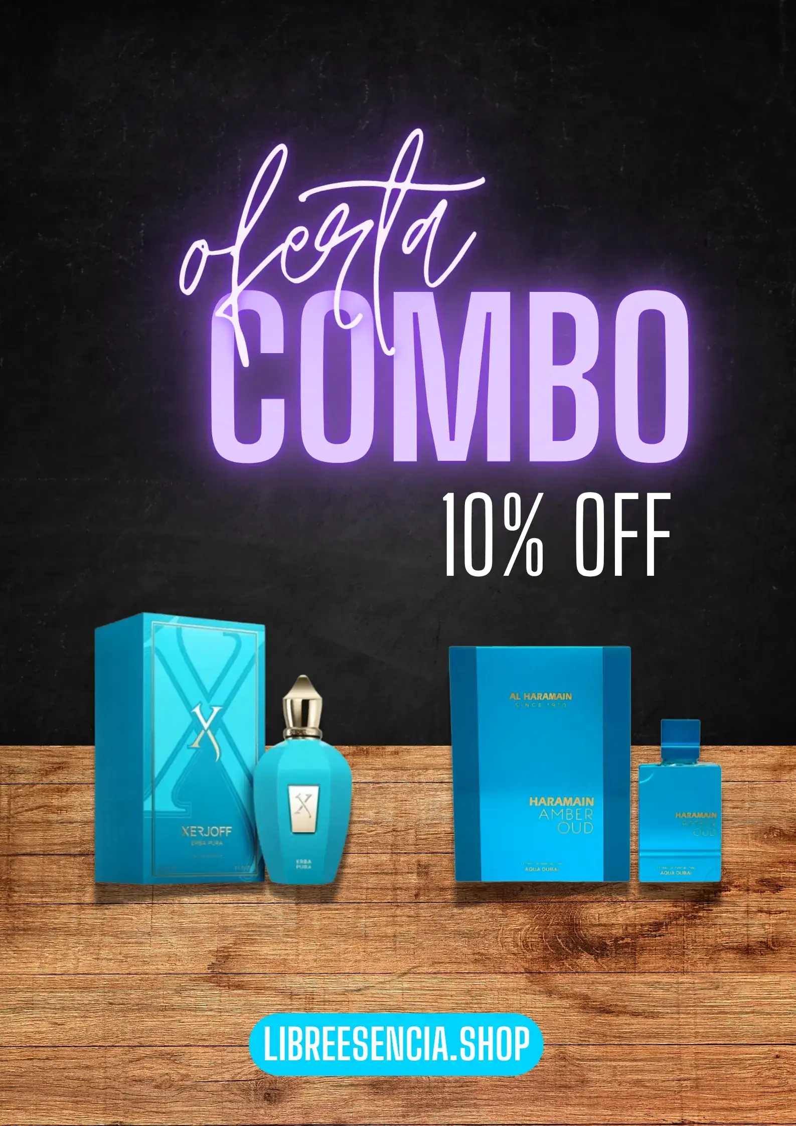 NOCHE PREMIUM: Erba Pura + Amber Oud Aqua Dubai