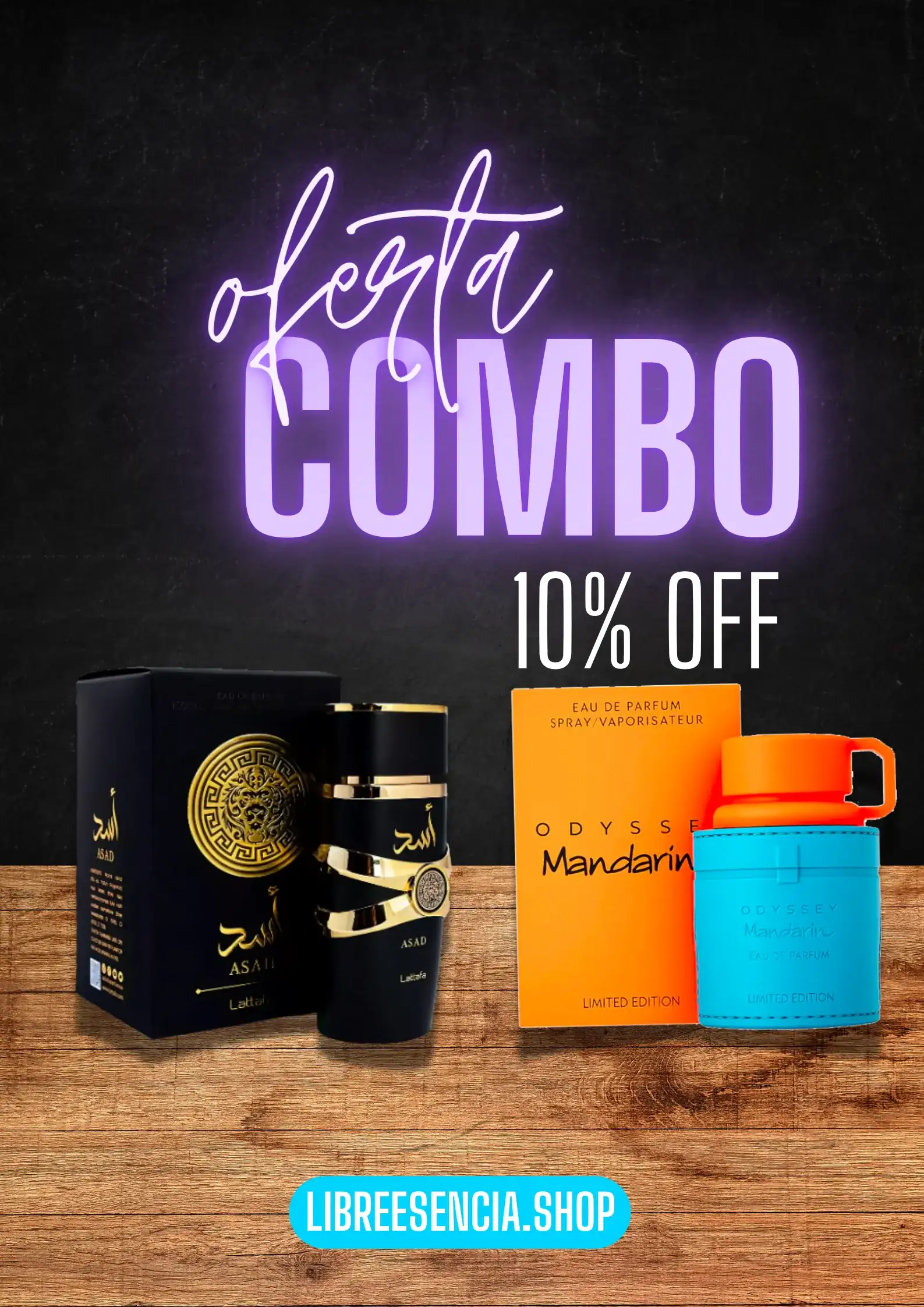 OFICINA MASCULINO: Asad Black + Odyssey Mandarin
