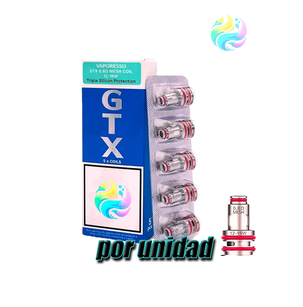 Vaper Recargables Vaporesso Filtro GTX  VAPORESSO FILTRO GTX MESHED 0.8 12-16W