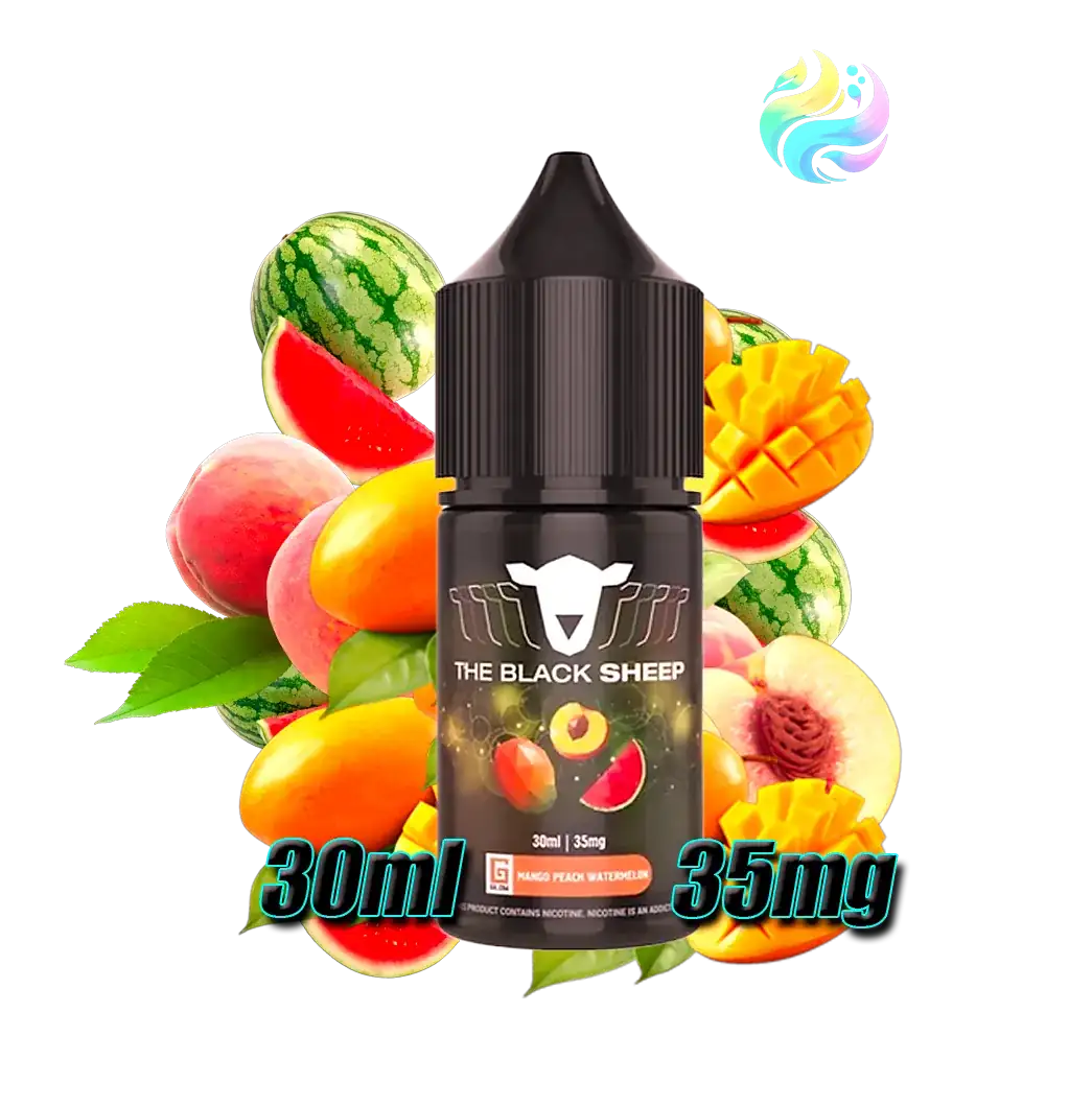 Vaper Recargables Black Sheep Black Sheep Salt 30ml 35Mg BLACK SHEEP SALT 30ML MANGO PEACH WATERMELON 35MG