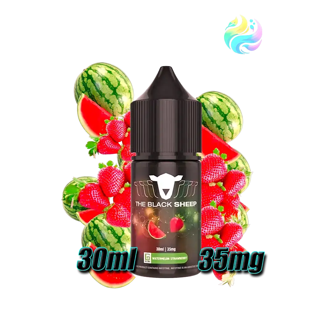 Vaper Recargables Black Sheep Black Sheep Salt 30ml 35Mg BLACK SHEEP SALT 30ML WATERMELON STRAWBERRY 35MG