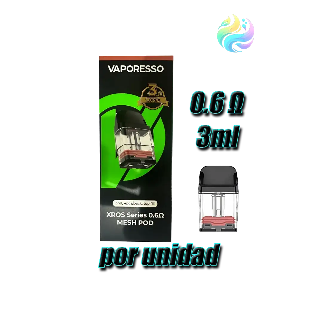 Vaper Recargables Vaporesso Filtro Xros VAPORESSO FILTRO XROS 0.6 3ML COREX - UNIDAD